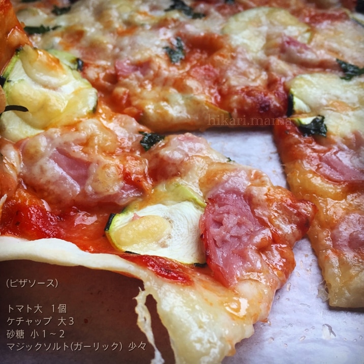 発酵無しの薄焼きピザ生地 簡単トマトソース レシピ 作り方 By ひかりママ 楽天レシピ 発酵無しの薄焼きピザ生地 簡単トマトソース レシピ 作り方 By ひかりママ 楽天レシピ
